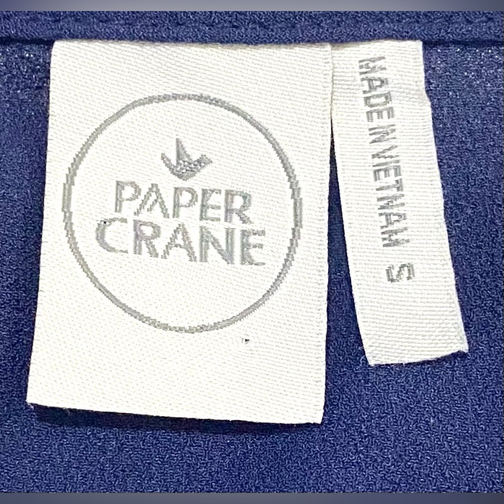 Paper Crane Womens S Navy Blue Ruffle Cami Top Boho Y2K Summer Coastal Grandma - Picture 14 of 16